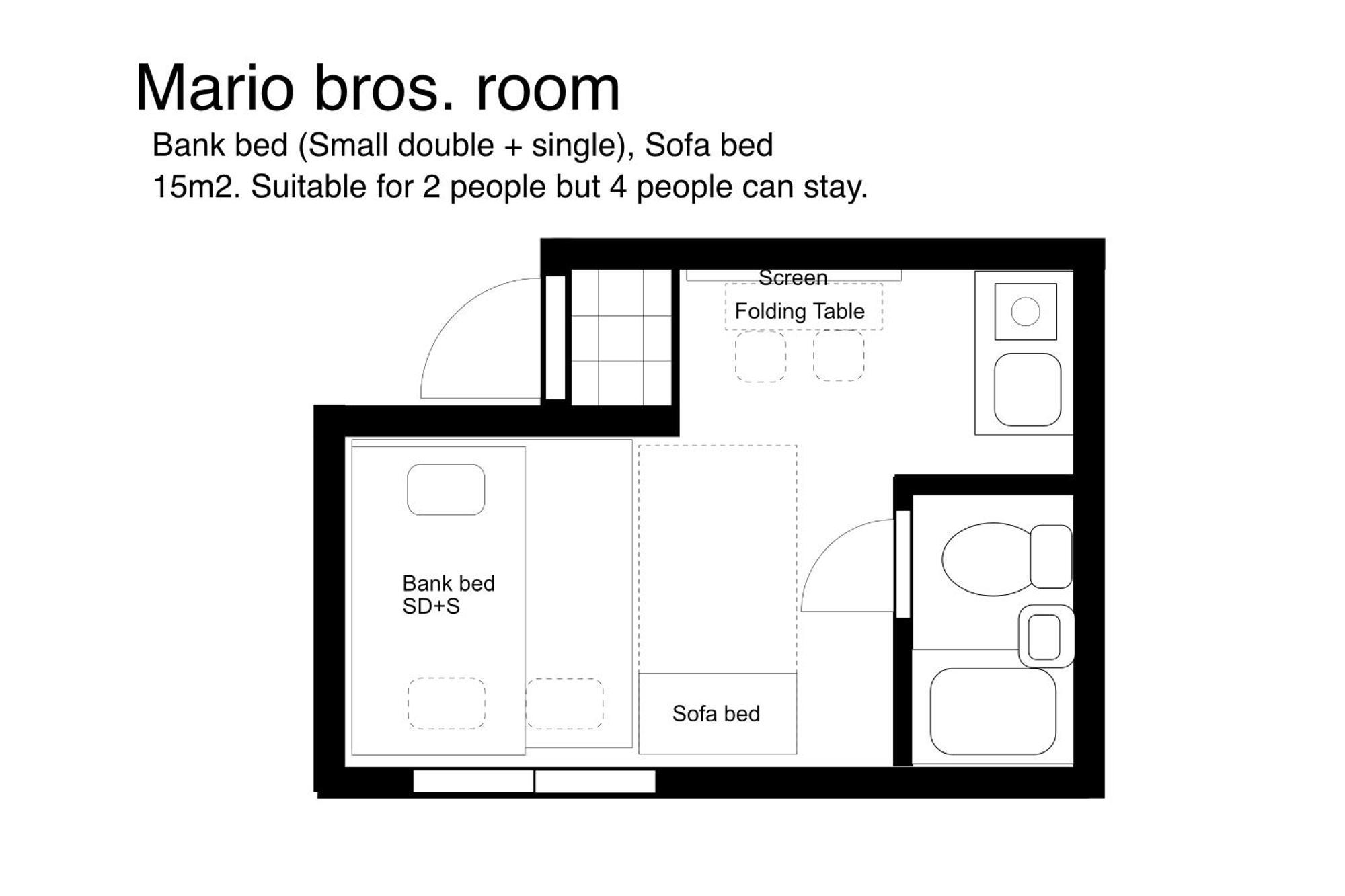 Max4people 15min Shibuya Mario Brothers Meguro *